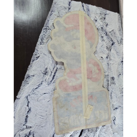 Vintage 1983 Smurfs N Ice Capades Felt Pennant Wall Hanging Peyo Rare - Picture 4 of 4